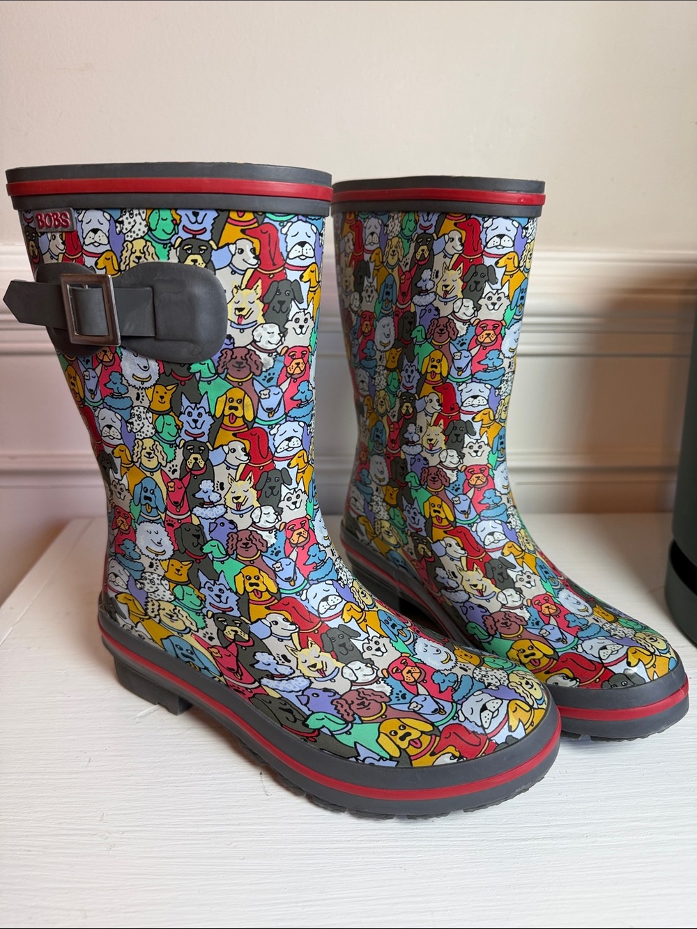 Women's BOBS for Dogs Rain Check - April Showers Boots. Size 5